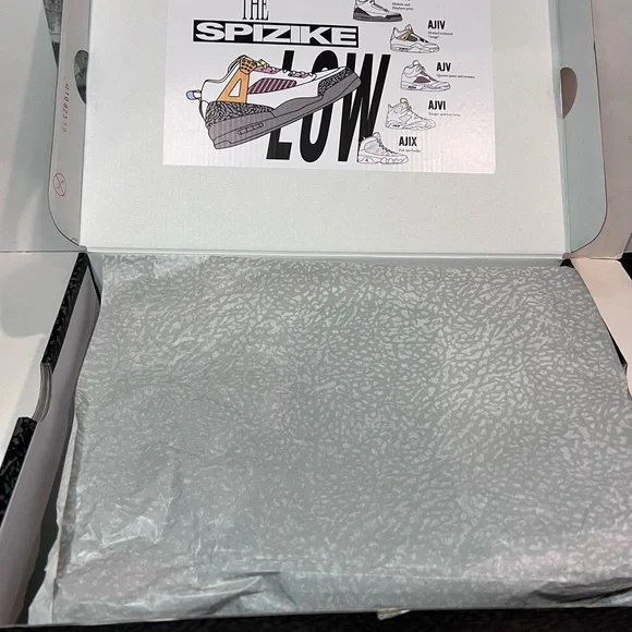 Jordan AIR Spizike Low Black/Red Sport Sneakers Mens Sz 13 - Picture 5 of 8